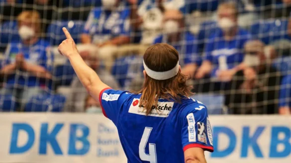 F&uuml;r Bjarki Mar Elisson und den TBV Lemgo Lippe geht es weiter nach oben. - &copy; J&ouml;rg Hagemann