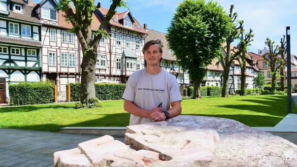 Jonathan Carlsbogard hat Gefallen gefunden an Lemgos sch&ouml;nsten Ecken. - &copy; J&ouml;rg Hagemann