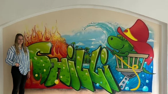 Chilli-Leiterin Gillian K&ouml;nig freut sich, das einj&auml;hrige Bestehen des offenen Kinder- und Jugendtreffs am kommenden Sonntag zu feiern. - &copy; SOS-Kinderdorf Lippe