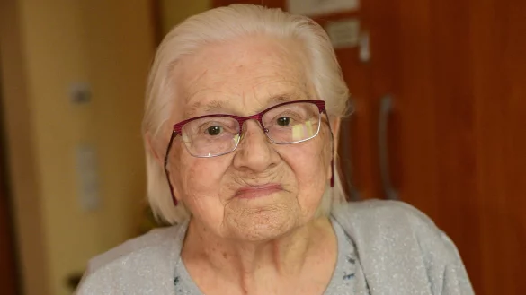 Elisabeth Stoffregen feiert ihren 100. Geburtstag. - &copy; Nicole Ellerbrake