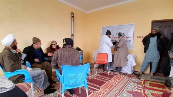 Dr. Zulfacar besuchte w&auml;hrend seiner Reise nach Afghanistan auch ein Fl&uuml;chtlingscamp im Nordafghanistan. - &copy; Fotorechte: Ataullah Zulfacar