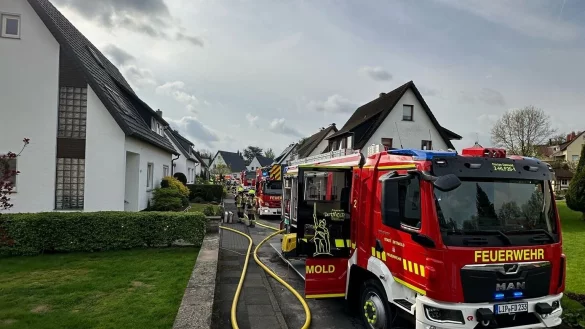 In Remmighausen hat es im Keller eines Wohnhauses gebrannt. - &copy; Feuerwehr Detmold