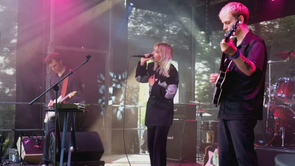 &bdquo;Culk" aus &Ouml;sterreich &uuml;berzeugt auf der Waldb&uuml;hne mit gesellschaftskritischen Texten. - &copy; Laura Relitzki