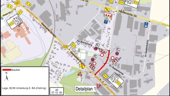 Der n&auml;chste Bauabschnitt an der Detmolder Stra&szlig;e beginnt. - &copy; stra&szlig;en.nrw