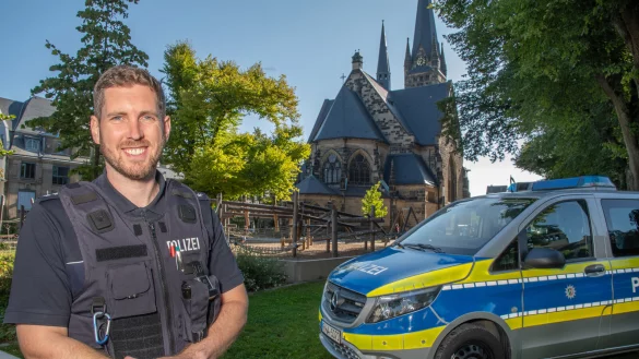 Matty Liebchen ist neuer Bezirksdienstbeamter f&uuml;r Detmold-Mitte. - &copy; Sonja Thelaner