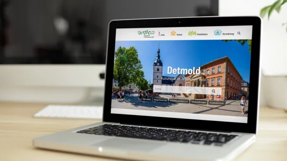 Die Stadt hat ihren Online-Auftritt aktualisiert und benutzerfreundlicher gestaltet. - &copy; Stadt Detmold