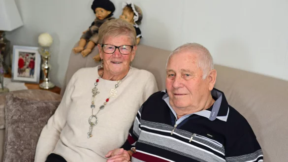 Gisela und Harry Ellhoff haben vor 65 Jahren geheiratet. - &copy; Nicole Ellerbrake