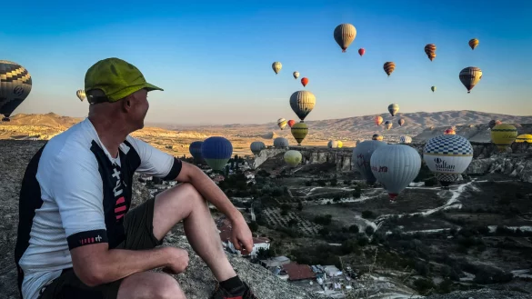 Traumhafter Abschluss beim morgendlichen Ballonstart in Kapadokien. - &copy; Matthias Schlattmeier