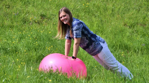 Leonie Br&uuml;ggemann ist gerne in der Natur aktiv. - &copy; J&ouml;rg Hagemann