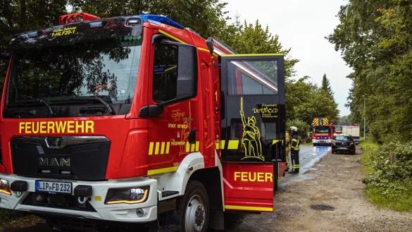 Zu einem Einsatz r&uuml;ckte die Detmolder Feuerwehr aus. - &copy; Freitag TV