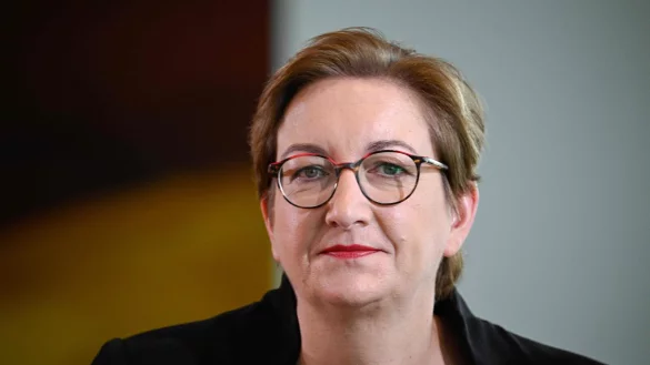 Klara Geywitz (SPD) erkl&auml;rt, wie der Wohnungsbau in Deutschland jetzt angekurbelt werden kann. - &copy; Tobias Schwarz/AFP