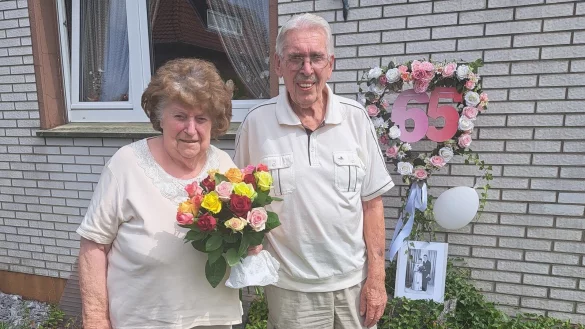 Feiern ihre eiserne Hochzeit: Wanda und Gerhard Sander. - &copy; Kathrin Rauscher