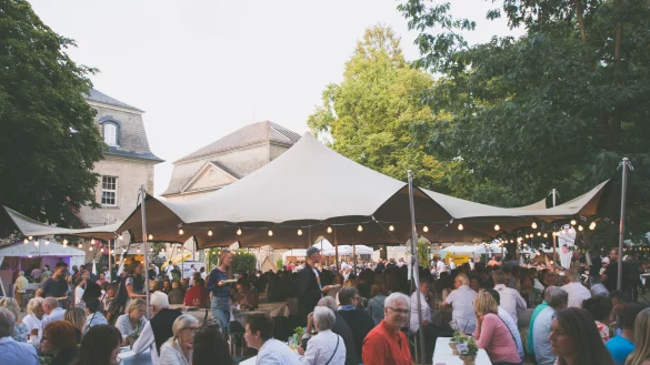 Bei der bislang letzten Auflage von Lippe kulinarisch im Jahr 2019 str&ouml;mten unz&auml;hlige Besucher in den Schlosspark. Ausrichter und Gastronomen sind zuversichtlich, dass sich das beim Neustart der Veranstaltung an diesem Wochenende wiederholt. - &copy; Archivfoto: Florian Jacob