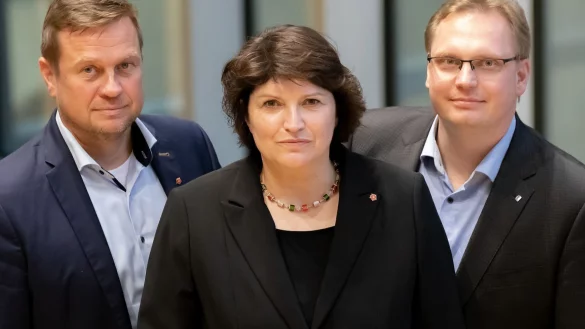 Gemeinsam f&uuml;r Lippe im Landtag: (von links) die SPD-Politiker Alexander Baer, Ellen Stock und Dr. Dennis Maelzer - &copy; SPD