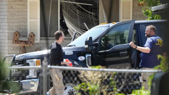 In diesem Haus in Provo lebte Craig Robertson, der vom FBI erschosssen wurde. - &copy; Getty Images via AFP