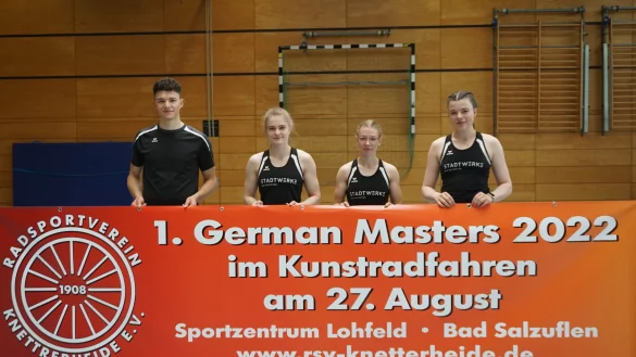 Torben Staudenmeier (von links), Leonie Sander, Neele Jodeleit und Kim Schlüter. - © RSV Knetterheide