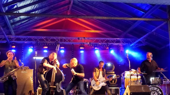 Boppin B. rocken das Freibad. - &copy; Rudi Rudolph