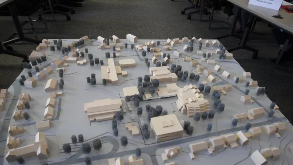 Das Modell zeigt, wie es k&uuml;nftig an der Realschule aussehen k&ouml;nnte. - &copy; Jens Rademacher