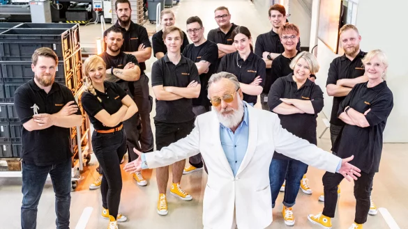 Entertainer Friedrich Liechtenstein stand in Detmold vor der Kamera. - © Weidmüller