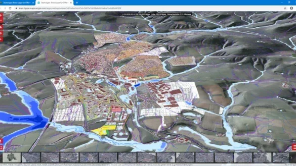 Auszug aus dem digitalen Zwilling (Kreis Lippe). - © Quelle: Kreis Lippe