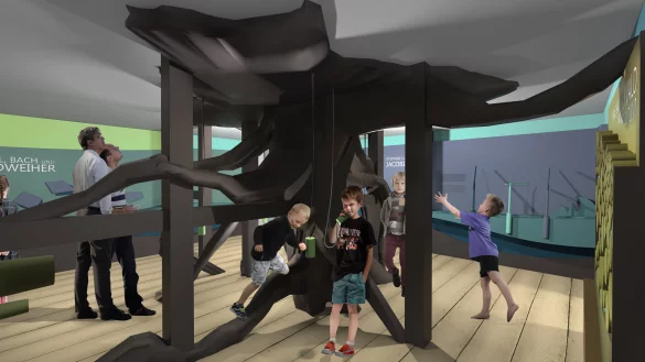 So soll es im Walderlebniszentrum aussehen. - &copy; Grafik: Ausstellung Medien Transfer