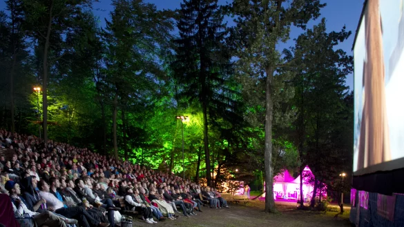 Besonderes Erlebnis: Die Kinoabende auf der Waldb&uuml;hne am Hermann begeistern durch ihr einzigartiges Ambiente Jahr f&uuml;r Jahr tausende Besucher. - &copy; Landesverband Lippe / Annika Drewes