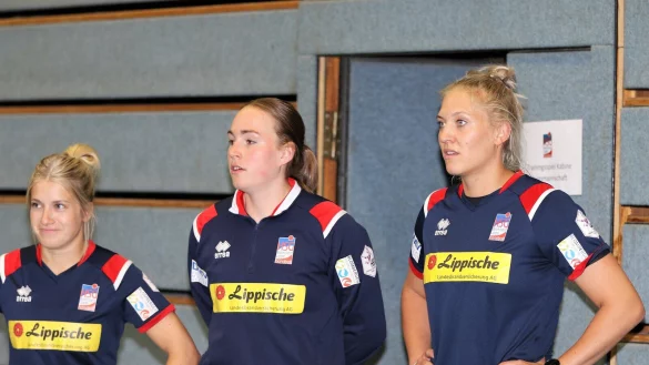 Neu bei der HSG Blomberg-Lippe: (von links) Alexia Hauf, Zoe Ludwig und Stefanie Kaiser. - &copy; Oliver K&ouml;nig