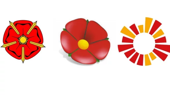 Das neue Logo der Kreisverwaltung (rechts) sorgt f&uuml;r reichlich Diskussionsstoff. Es l&ouml;st damit das Logo ab, das 2001 unter dem damaligen Landrat Friedel Heuwinkel (CDU) eingef&uuml;hrt wurde (Mitte). Die abgewandelte lippische Rose sollte damals zu einer einheitlichen Au&szlig;endarstellung des Kreises durch Einrichtungen und Unternehmen beitragen. - &copy; Kreis Lippe/Montage: LZ