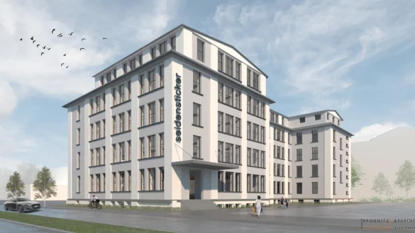 200 Mitarbeiter ziehen ans Stadtholz. - &copy; Seidensticker/Visualisierung: Spornitz-Partner