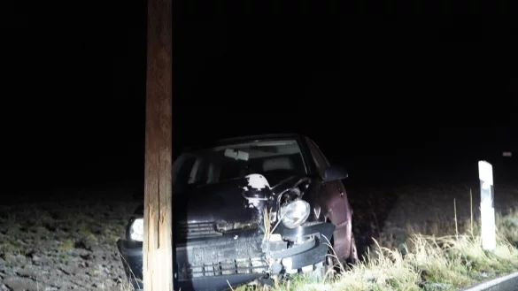 Die Polizei wurde zu einem Verkehrsunfall auf der Loßbrucher Straße gerufen. - © Freitag TV