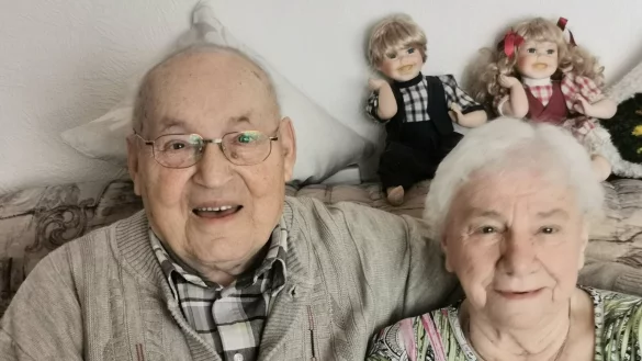 Feiern heute ihre Eiserne Hochzeit: Heinz und Maria Kopka aus Alverdissen. - &copy; Sylvia Frevert