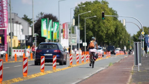 Der einige hundert Meter lange Erprobungsradweg auf der Detmolder Stra&szlig;e in Paderborn rief ab dem Sommer viele Kritiker auf den Plan. - &copy; Niklas T&uuml;ns