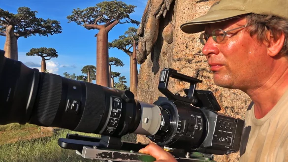 Dreh unter Baobab-Bäumen: Jähne ist auf der ganzen Welt unterwegs - wie hier in Madagaskar. - © Bildrechte: Robin Jähne