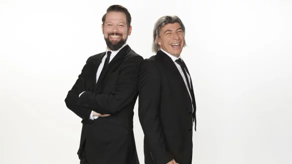 Das Comedy-Duo Onkel Fisch mit Markus Riedinger (links) und Adrian Engels - © Honorarfrei - Achtung: Persönlichkeitsrechte klären.