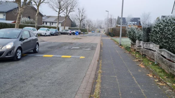 Die flachen Schwellen geh&ouml;ren zu den Ma&szlig;nahmen, die kurzfristig den Verkehr verlangsamen sollten. Doch dabei wird es wohl nicht bleiben, stellt B&uuml;rgermeister Christoph Dolle in Aussicht. - &copy; Marianne Schwarzer