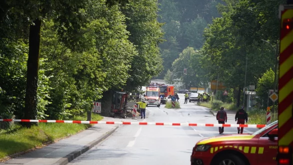 Die Friedrich-Ebert-Stra&szlig;e ist zurzeit gesperrt. - &copy; Freitag TV