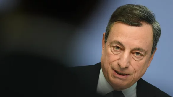 Mario Draghi, ehemaliger Pr&auml;sident der EZB, k&ouml;nnte zum gr&ouml;&szlig;ten Konkurrenten von Ursula von der Leyen um den Posten des EU-Kommissionschefs werden. - &copy; dpa