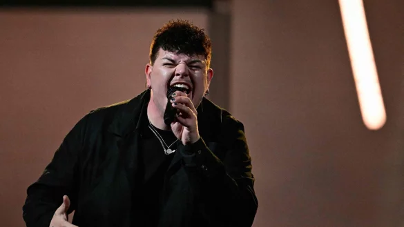 Isaak Guderian aus OWL bei seinem ESC-Auftritt f&uuml;r Deutschland. - &copy; AFP or licensors