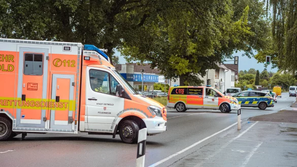 Die Bielefelder Stra&szlig;e war eine Stunde lang gesperrt. - &copy; FREITAG-TV
