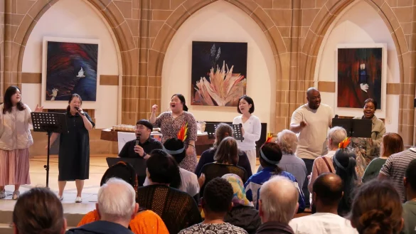 The Whole World in Worship: Beim Gottesdienst in der Christuskirche trat die neue Band erstmals auf. - &copy; Lippische Landeskirche