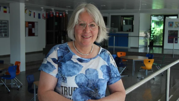 Petra Fecke verl&auml;sst die Heinrich-Drake-Schule. Offiziell ist sie noch bis zum 31. Juli im Amt. - &copy; Katrin Kantelberg