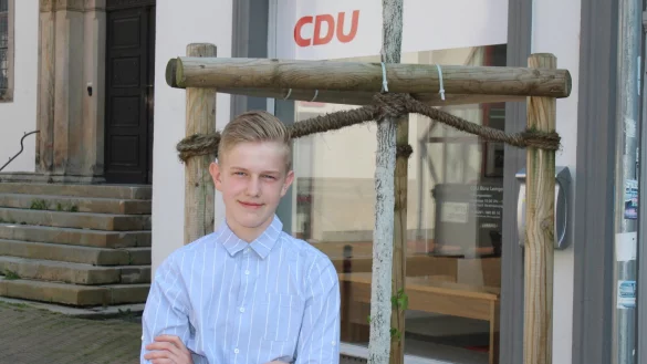 Moritz Kasper engagiert sich als neuer Bezirksvorsitzender der Sch&uuml;ler-Union mit viel Herzblut auch auf lokaler Ebene. - &copy; Sandra Castrup