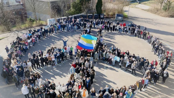 Die Sekundarschule Blomberg zeigt Flagge. - © Sekundarschule Blomberg