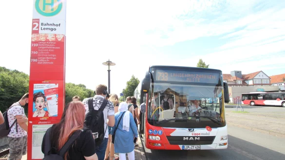 Wie voll wird es in den Bussen, wenn das Neun-Euro-Ticket kommt? Diese Frage treibt die Organisatoren des ÖPNV in Lippe um. - © Archivfoto: Jens Rademacher