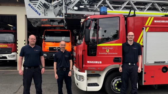 Benjamin Brinkmeyer, Andreas Dieckmann und Carlos Hummerjohann (von links) freuen sich auf die Jubil&auml;umsfeier. - &copy; Thomas Reineke