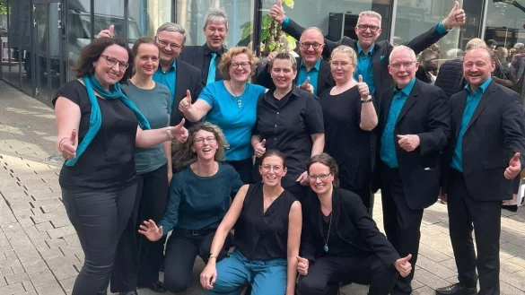 Das Ensemble "canto allegro" sichert sich in Dortmund erneut den Titel als "Meisterchor". - © cante allegro