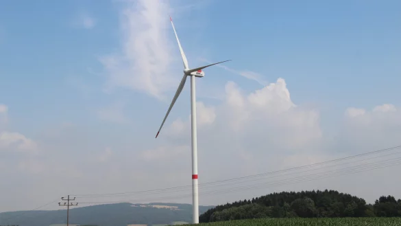 Auf einen Ertrag wie bei einem großen Windrad wie diesem bei Kalletal-Brosen darf man bei einer Klein-Windenergieanlage nicht hoffen. - © Archivfoto: Jens Rademacher