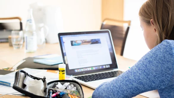 Ein M&auml;dchen im Homeschooling. - &copy; Pixabay