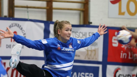 Die Zeit der Vorbereitung ist f&uuml;r den Frauenhandball-Bundesligisten HSG Blomberg-Lippe, hier Torh&uuml;terin Marie Andresen, vorbei. - &copy; Oliver K&ouml;nig