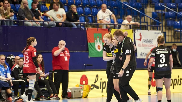 Blombergs R&uuml;ckraumspielerin Nele Franz droht nach einem Kreuzbandriss das Saisonaus. - &copy; Matthias Wieking